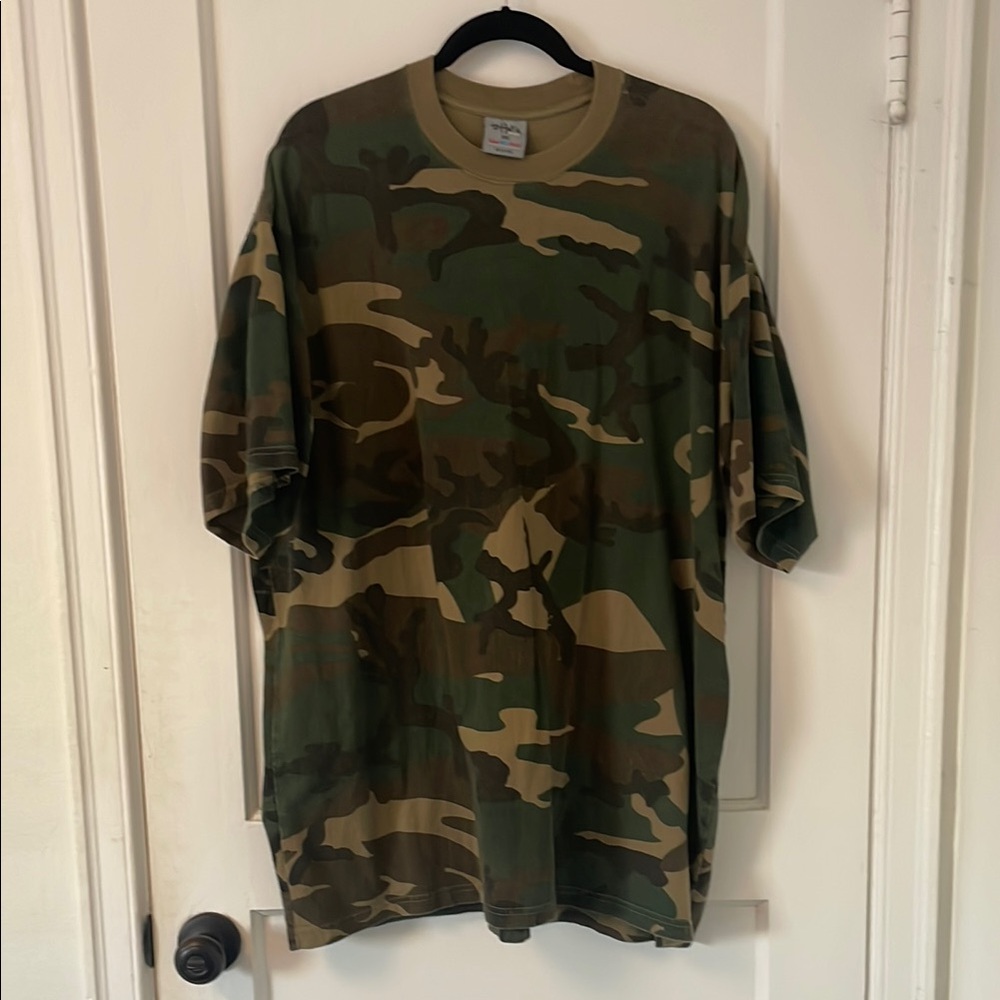 Vintage Heavy Weight Jersey Camo T-Shirt 3XL